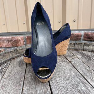 STUART WEITZMAN cork wedge heels size 8.5